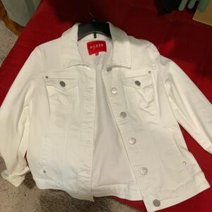 White Guess jean jacket